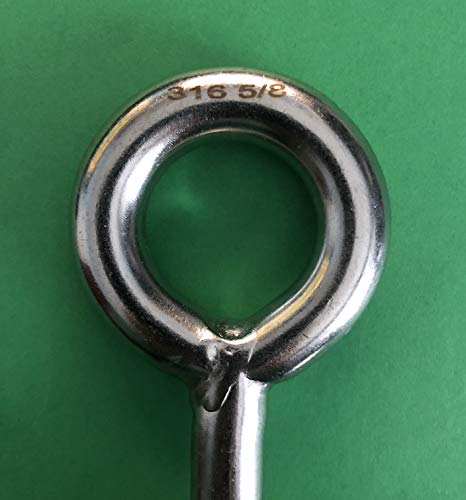 Boulon à œil marine UNC 5/8 pour amarrage bateau et levage