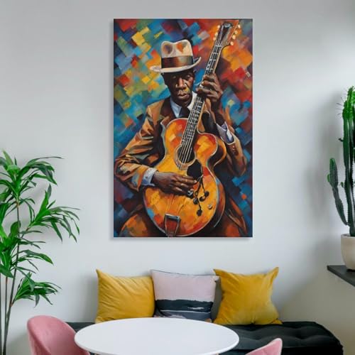 Poster sur toile Robert Johnson impression haute définition 60 x 90 cm