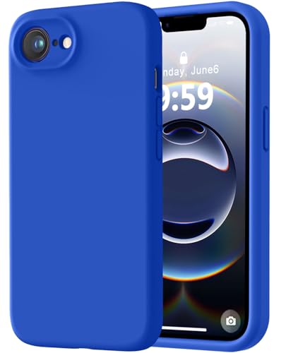 Image of LOVE 3000 Designed for iPhone 16e /17e Case, Premium Silicone with [Soft Anti-Scratch Microfiber Lining] Shockproof Protective Phone Case for Men Women Girls 6.1 inch, Klein Blue