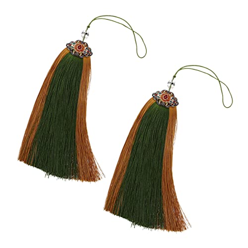 SUPVOX 2 St Tofs Hängsmycke Decoraciones Para Salas De Casa Tofs Bil Hängande Ornament Bilhängande Dekoration Lycka Tofs Traditionellt Hänge Nekelace Tofs Nyckel Tofs Järn Kina Kläder