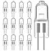 Produktbild CNMTCCO G4 12V 20W Halogen Glühbirnen,12 pack,2 Pin Glühbirnen,Warm Weiß 2700K,Dimmbar, Nicht Flickern