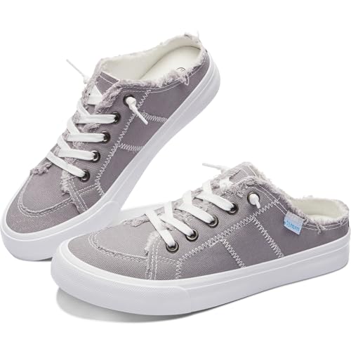 Obtaom Canvas Memory Foam Mules