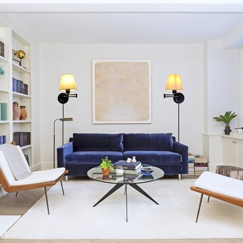 Plug in Wall Light for Bedroom with USB Socket,E27 Base Dimmable Bedside Wall Lamp with Cord and Switch,Black Wall Sconce White Linen Fabric Shade for Reading Lounge Cloakroom(Bulb not included) - Cosy Home Interiors Plug in Wall Light for Bedroom with USB Socket,E27 Base Dimmable Bedside Wall Lamp with Cord and Switch,Black Wall Sconce White Linen Fabric Shade for Reading Lounge Cloakroom(Bulb not included) - Image 7