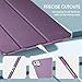 ProCase for iPad Pro 13 Inch Case M5 2025/ M4 2024, Smart Cover iPad Pro M5 M4 Case 13 Inch, Slim Stand Translucent Hard Shell Back, Supports Touch ID, Auto Wake/Sleep -Darkpurple
