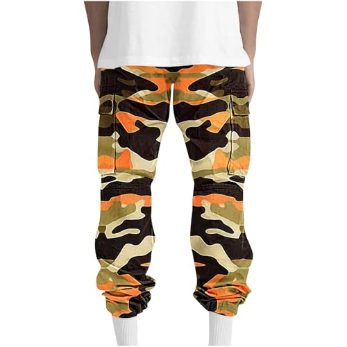 for Man Fall Summer Loose Fit Cargo Camo Pleated Straight Leg Long Leg Pants Mens 2025 Y2K2