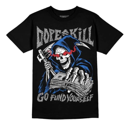 Image of DopeSkill Graphic Tee Streetwear Hip Hop Hypebeast Street Style Unisex T-Shirt Sneaker Colour Matching Shirts Horror Skeleton