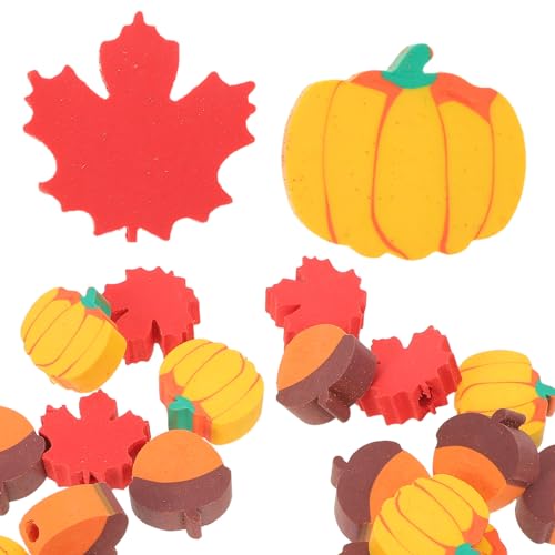Mini gommes à effacer pour Thanksgiving lot 50 gommes crayon miniatures école