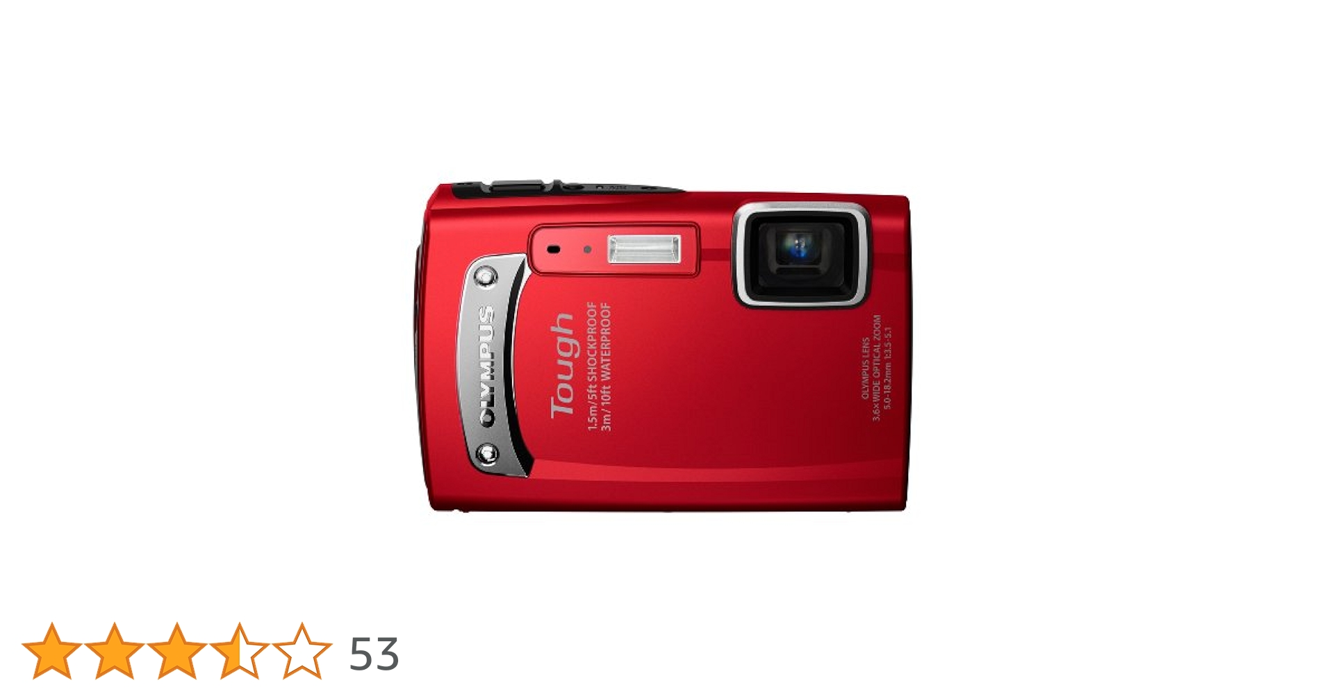 Amazon | OLYMPUS 防水デジタルカメラ TOUGH TG-310 レッド 3m