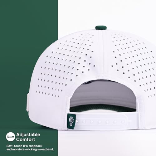 Image of Men's Golf Hat with Tee Holder & Magnetic Ball Marker | Breathable Performance Golfing Hat for Men | Water-Resistant Rope Golf Cap | Moisture-Wicking Snapback Golfing Hats