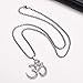 Stainless Steel Om Necklace for Men Women, Silver/Black Yoga Charm Pendant Necklaces Aum Om Ohm Sanskrit Symbol Hindu Meditation Chain Necklace,Mens Womens Jewelry Gifts