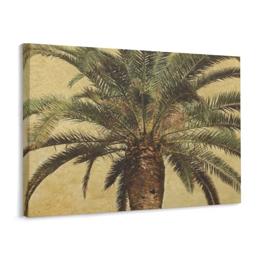 Toile murale de Noël tropicale 40x30 : le cadre idéal pour murs ternes