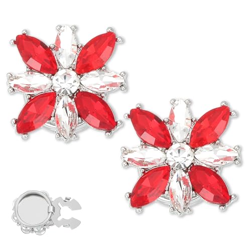 Gemelos cubrabotones PATIKIL de cristales para decoración de ropa de fiesta y camisas