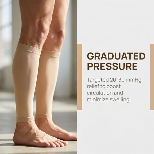 Image of MGANG 20-30mmHg Compression Calf Sleeves Reduces Leg Swelling & Fatigue