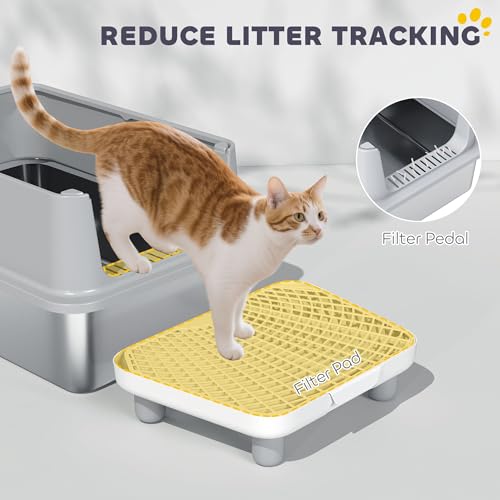 Arenero de Acero Inoxidable para Gatos XL miniatura 5