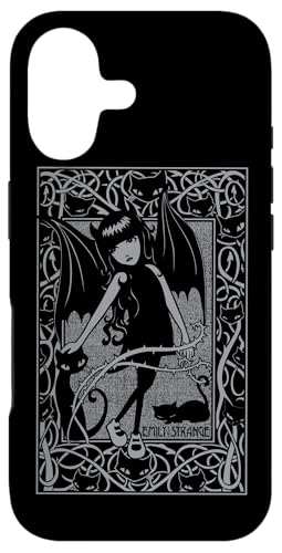 Coque iPhone 17 Emily The Strange Night Walker en silicone noir protecteur