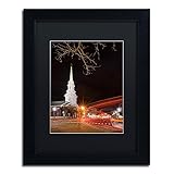 Trademark Fine Art ALI3853-B1114BMF Street Lights by Michael Blanchette Photography, Matte, Black Frame 11x14-Inch, 11x14