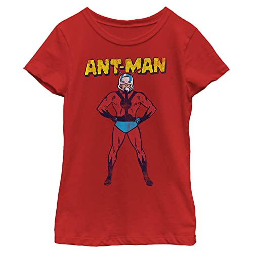 T-shirt Marvel rouge pour fille en taille XS style classique américain