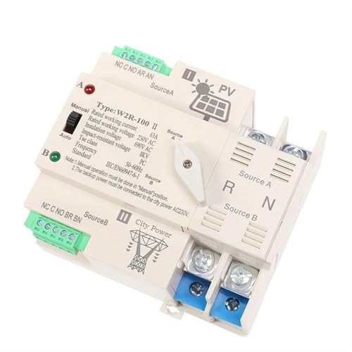 ATS inverseur automatique de source 4P 63A PV 110V pour éviter les coupures solaires