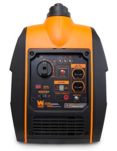WEN 56225i 2250-Watt Gas Powered Portable Inverter Generator with Fuel Shut-Off, CARB Compliant , Black - Image 5