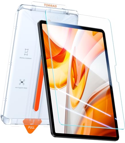 TORRAS Military-Grade Protection for iPad Pro 13 Inch Screen Protector ? 2024, M4 ? 9H+ Tempered Glass, One-Step Installation, Full Coverage Fit, Bubble Free, Diamond Shield, 1 Pack