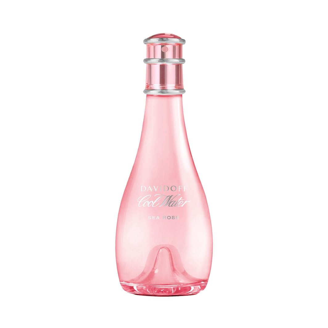 Davidoff Cool Water Sea Rose Eau de Toilette – Blumiges Parfüm für Damen – Mit Nashi-Birne, Pfingstrose und Moschus – Langanhaltender Duft, 100ml