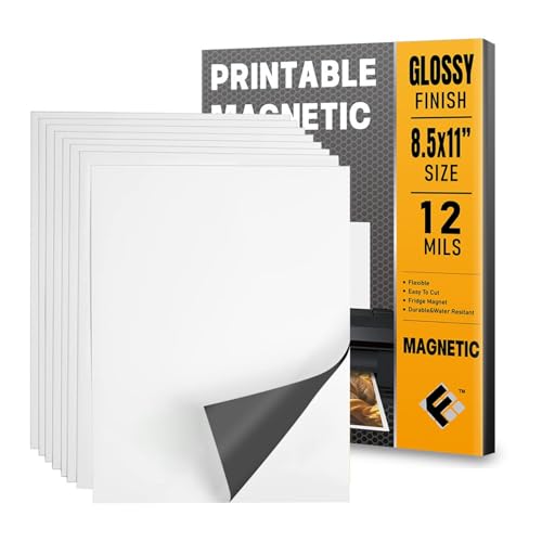 Papel magnético DIN A4, 10 unidades, mate, imprimible, impresora de inyección de tinta, imán de nevera, autoadhesivo, flexible, manualidades, placas magnéticas