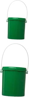 2Pcs Fishing Bucket Breathable Live Worm Container Durable Keeper for Storage of Bloodworm Maggot for Fishing Enthusiasts