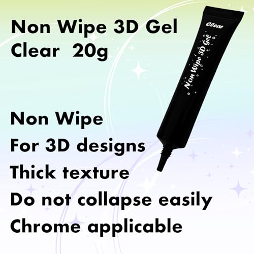 Gel adhesivo transparente 3D para uñas 20g miniatura 5