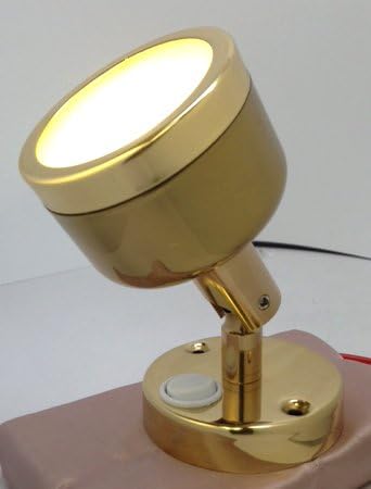 LED Brass Reading Wall Light Marine Boat