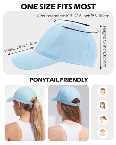 Image of American Trends Womens Baseball Caps Cute Heart Dad Hat, Adjustable Cotton Unisex Cap for Workout, Golf & Everyday Wear