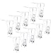 BCP Set of 10 Endurance Plastic Transparent Tablecover Table Cloth Clip Clamp for Home Party & Picnic