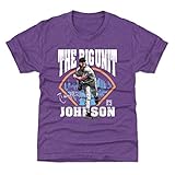 Randy Johnson Youth Shirt (Kids Shirt, 14-16Y X-Large, Heather Purple) - Randy Johnson The Big Unit Field WHT