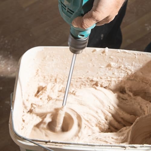 Stainless Steel Mixing Paddle,15.72 Inch Meat Stirring Rod Home Kitchen Cooking Tool for Thick Sauces Batter Egg Whisk Meat Pastes Hot Pot Ingredients