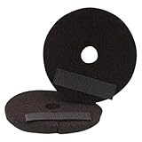 LBH MARKET Neoprene Bit Guards – 3' Diameter, 10mm Thick – Soft & Durable Horse Bit Protection – Secure Velcro® Closure – Prevents Pinching & Rubbing – Black (Pair)