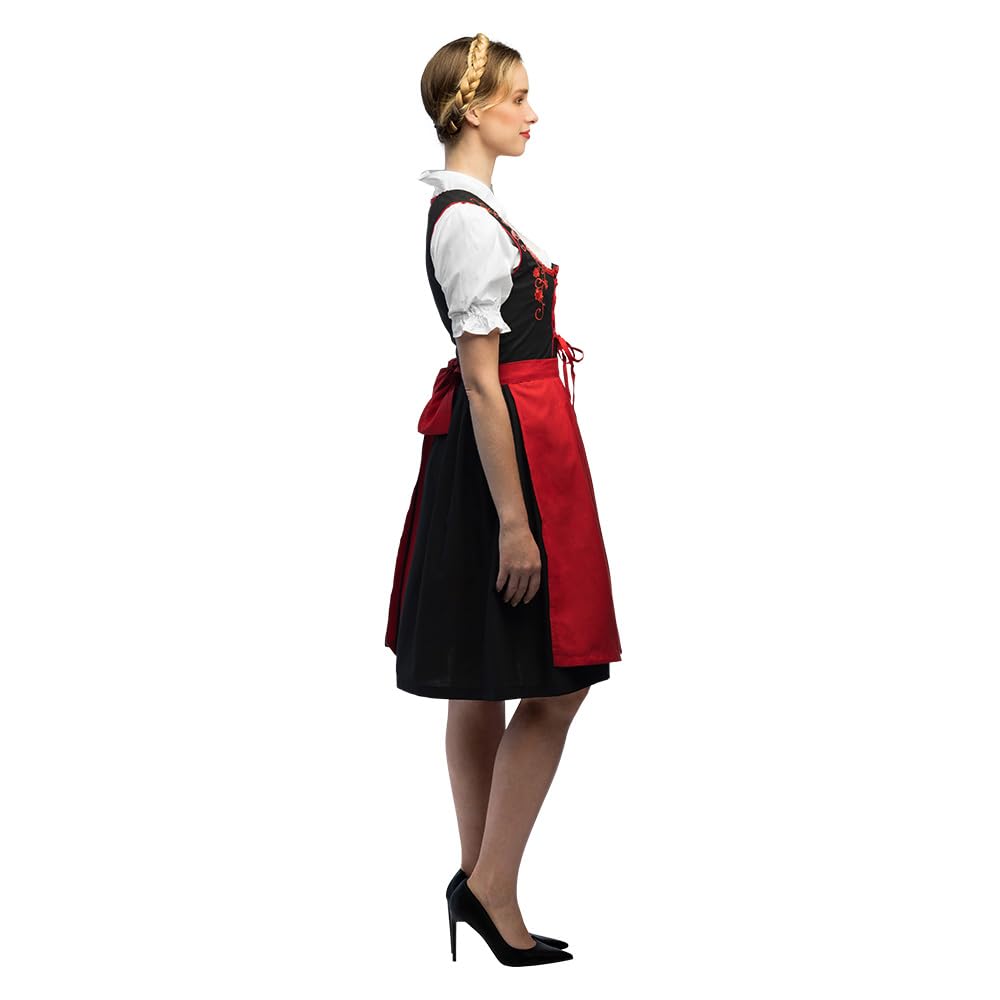 Boland - Kostüm Bayerin, Kostümset mit Dirndl, Bluse und Schürze, Faschingskostüme Damen für Karneval und Bierfest