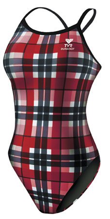 Image of TYR Girl's Belmont Plaid Diamondback Suit