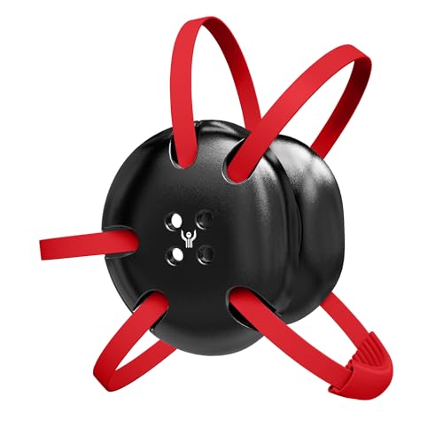 Great Call Athletics | Wrestling Classic Headgear Earguard Adult Grappling Head Gear Adjustable Ear Guards Varsity Red Straps (Black w/ Varsity Red Straps)