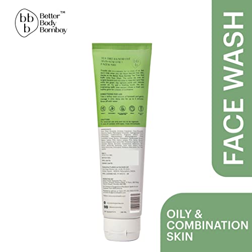 Image of Tea Tree & Kaffir Lime | Daily Facewash for Acne Prone 100 ml | Anti Acne Face Cleanser | Oily Skin and Pimple | Acne Free Skin (Pack of 2, 100ml each)