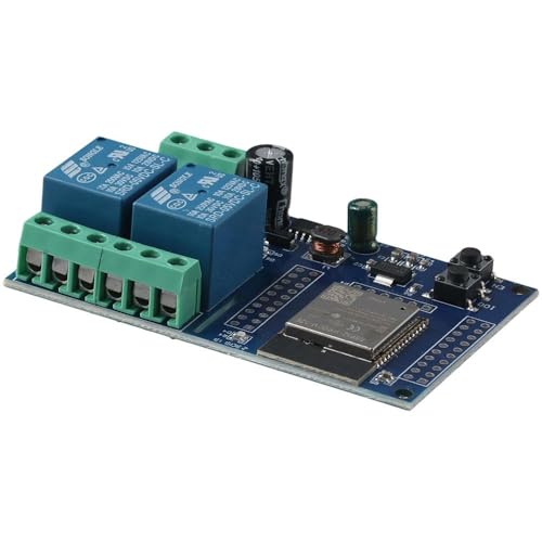 AllGIFT Placa de desenvolvimento ESP32 módulo de relé 5V aprendizagem grande capacidade 4M byte flas