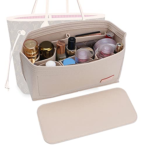 Purse Organizer Insert & Base Shaper 2pc Set, Felt Handbag & Tote Bag