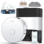 AIRROBO GT21 Robot Aspirateur Laveur avec Station, 3.5L Automatique Poussièr, Navigation LiDAR avec Nettoyage Personnalisé, 180min Autonomie pour Poil Animaux, évitement D'obstacles, WiFi/App Contrôle