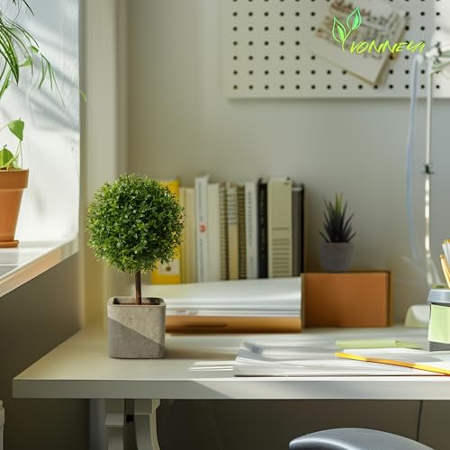 YVONNEYI 4Stück Kunstpflanze, 25.5/14.6 cm Künstliche Pflanzen wie echt für Deko Wohnzimmer, Klein Sukkulenten Künstliche für Office Schlafzimmer Badezimmer Küchen Zuhause Innen Deko