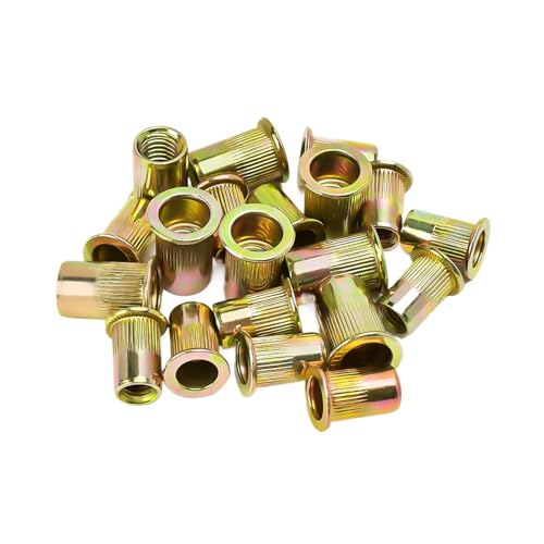 Tuerca remachable galvanizada Tuerca remachadora de acero al carbono Kit surtido de insertos roscados de cabeza plana(M5)