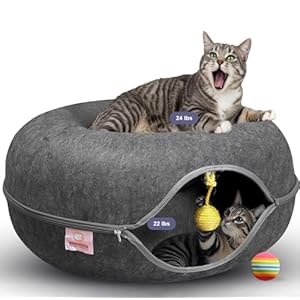 MeowMates Peekaboo Cat Cave Donut B...