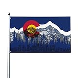 Colorado Mountain Flag 3x5 ft Garden Banner Indoor Outdoor Perfect Decoration