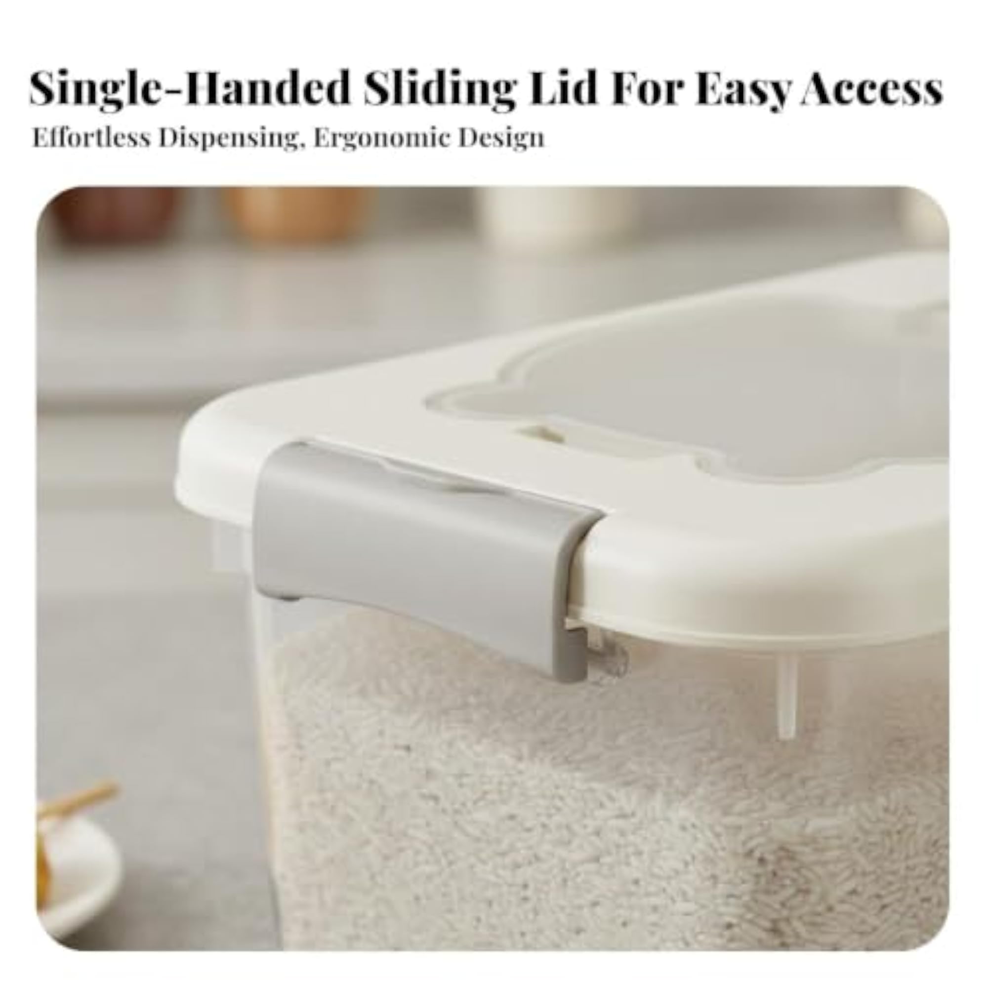 Humidity-Resistant Airtight Rice Storage Container for Kitchen