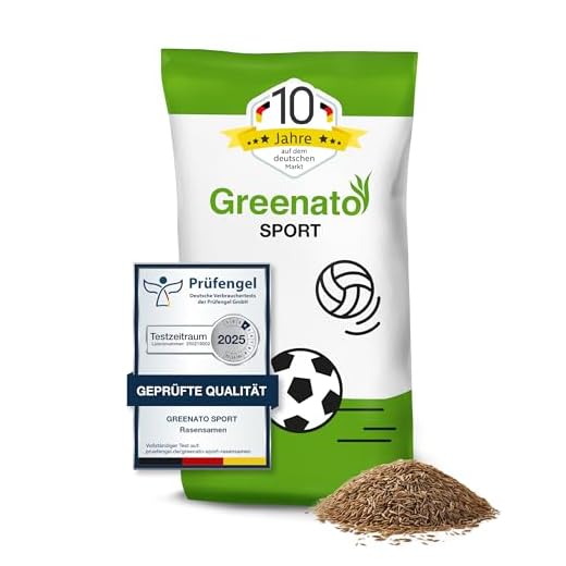 10kg Rasensamen Greenato Sport Sportrasen Sport- und Spielrasen Spiel Rasen Grassamen Rasensaat Gras