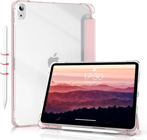 Tablet Case Cover for Apple iPad A16 11 inch (11th Gen) 2025 [Auto Sleep/Wake Cover] [Pencil Holder] [Trifold Stand] [Frosted Back] - Pink