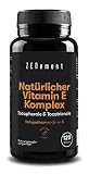 Natürlicher Vitamin-E-Komplex, Tocopherole & Tocotrienole, 120 Weiche Kapseln | Mit Spanischem Natives Olivenöl Extra | Vollspektrum | Antioxidans | 100% natürliche Zutaten, Frei von Soja | Zenement