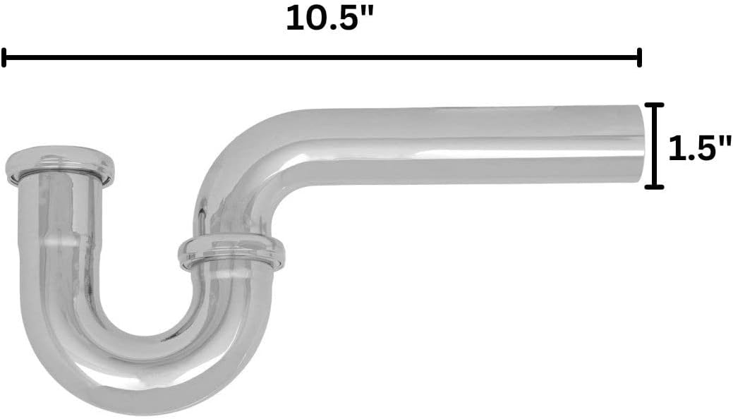 Bathroom Sink P Trap Chrome 1 1/2" Heavy Duty | Renovator's Supply